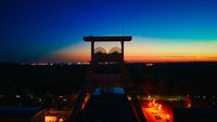 Zeche Ewald Hoheward F&ouml;rderturm Industriefotografie Ruhrgebiet Nachtfotografie Bergbau Fotograf Herten TFP Shooting Pottblitz