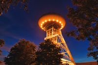 L&uuml;ntec F&ouml;rderturm Industriefotografie Ruhrgebiet Nachtfotografie Bergbau Fotograf L&uuml;nen TFP Shooting Pottblitz