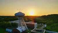 L&uuml;ntec F&ouml;rderturm Industriefotografie Ruhrgebiet Nachtfotografie Bergbau Fotograf L&uuml;nen TFP Shooting Pottblitz