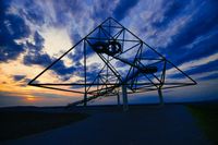 Prosper Haniel F&ouml;rderturm Industriefotografie Ruhrgebiet Bergbau Fotograf Bottrop Nachtfotografie TFP Shooting Pottblitz